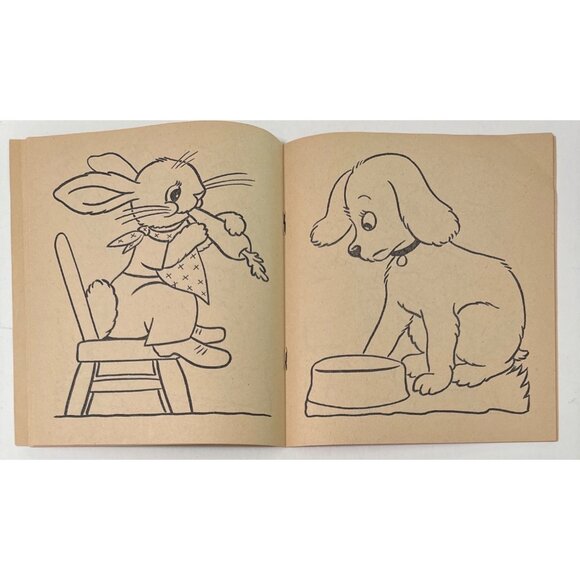 Vtg 1958 First Coloring Book Clarence Biers Whitman Publishing Children Activity - Picture 9 of 16